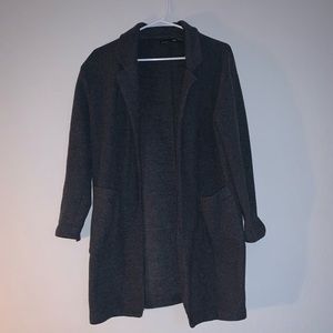Charcoal Long Blazer
